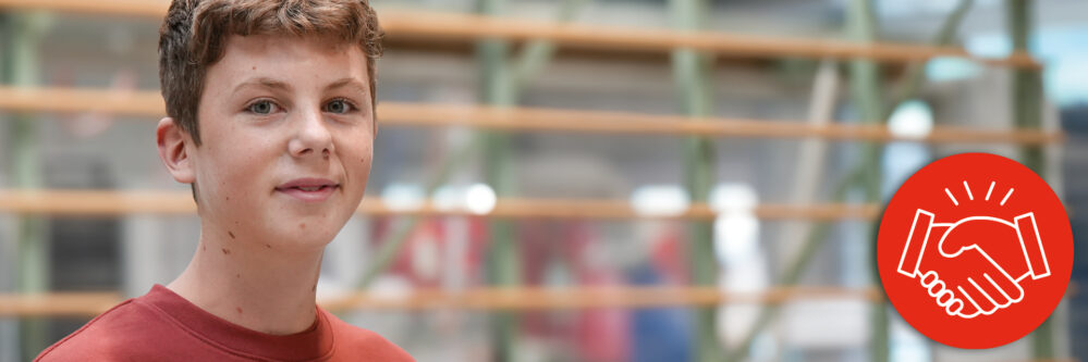 Jaron Probst startet seine Ausbildung bei der Feba Fassadenbauteile AG